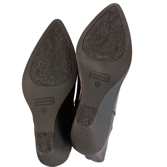 Rampage Sigrid Western Wedge Pointed Toe Boots Women’s Size 10 New NWOB Stunning - Picture 5 of 9